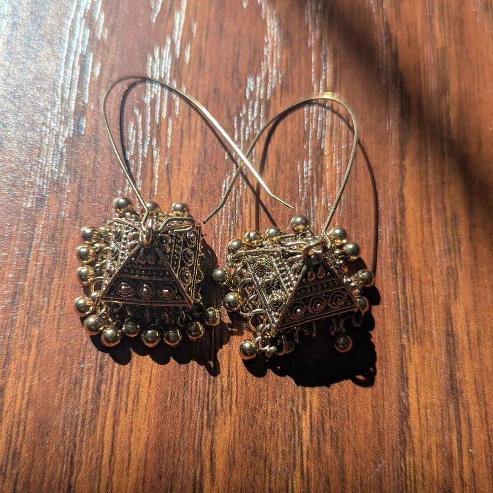 Brand New Jhumka Earrings - Gold
